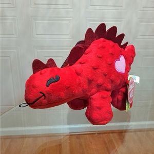 - Brand Snug Arooz Dog Toy crinkle and Squeak 12” Be Mine Bronto